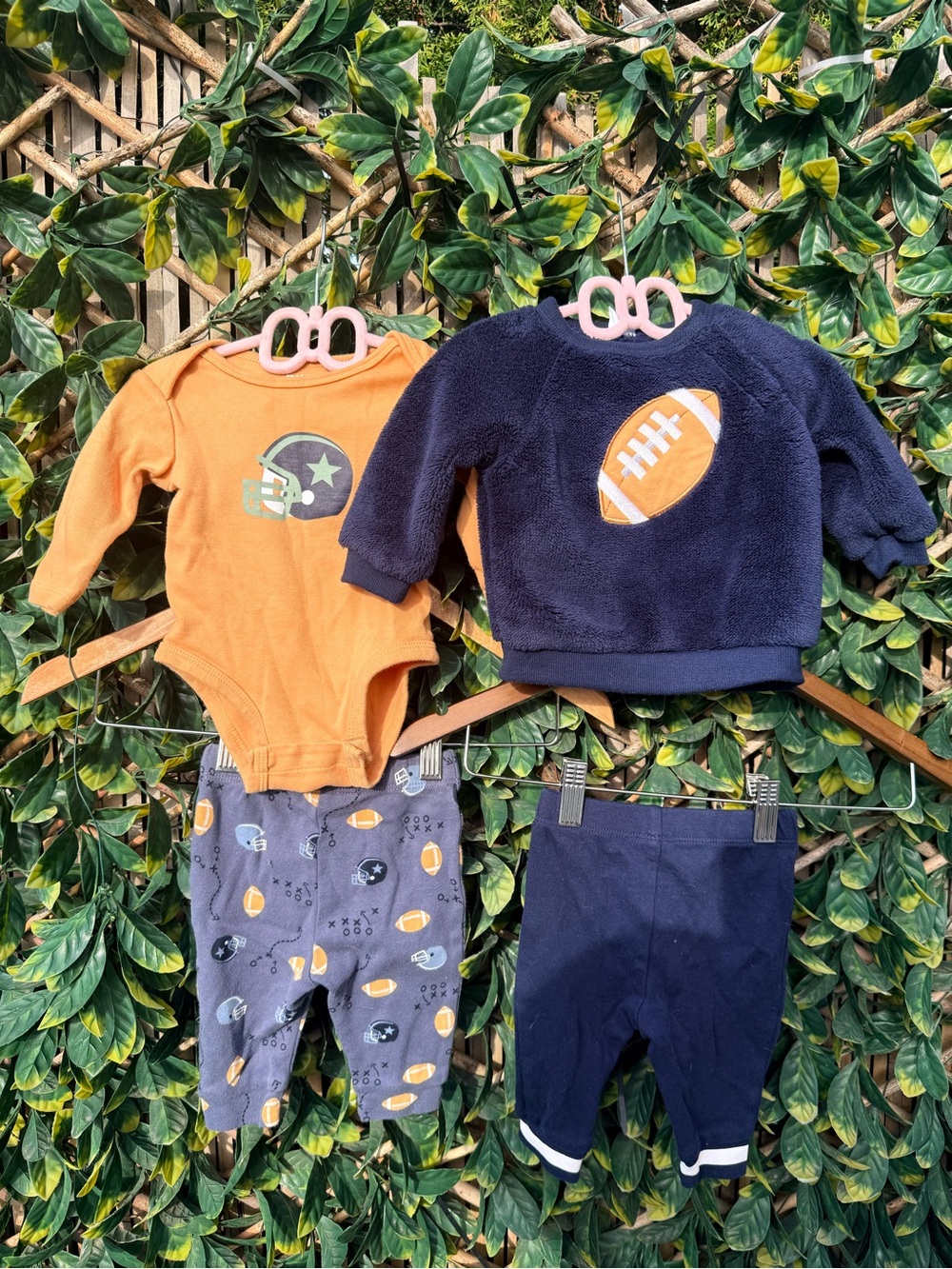 Pekkle Football Themed 4 Piece Outfit